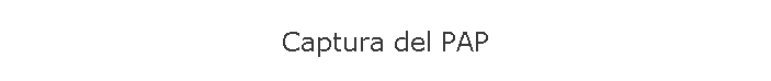 Captura del PAP